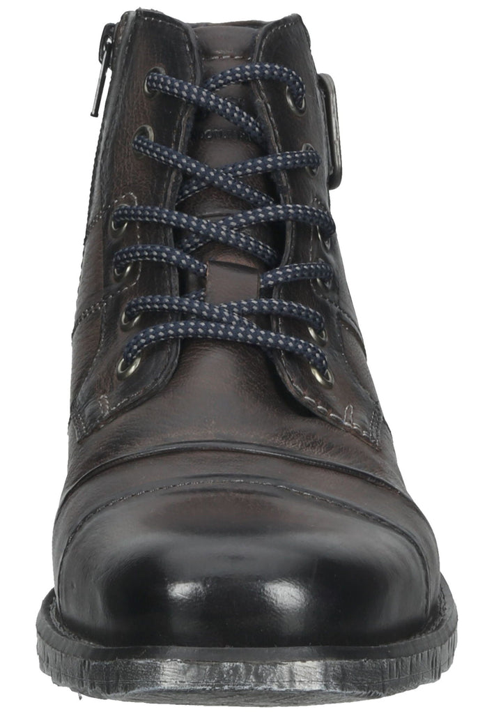 Bugatti Stiefelette Leder Dunkelgrau