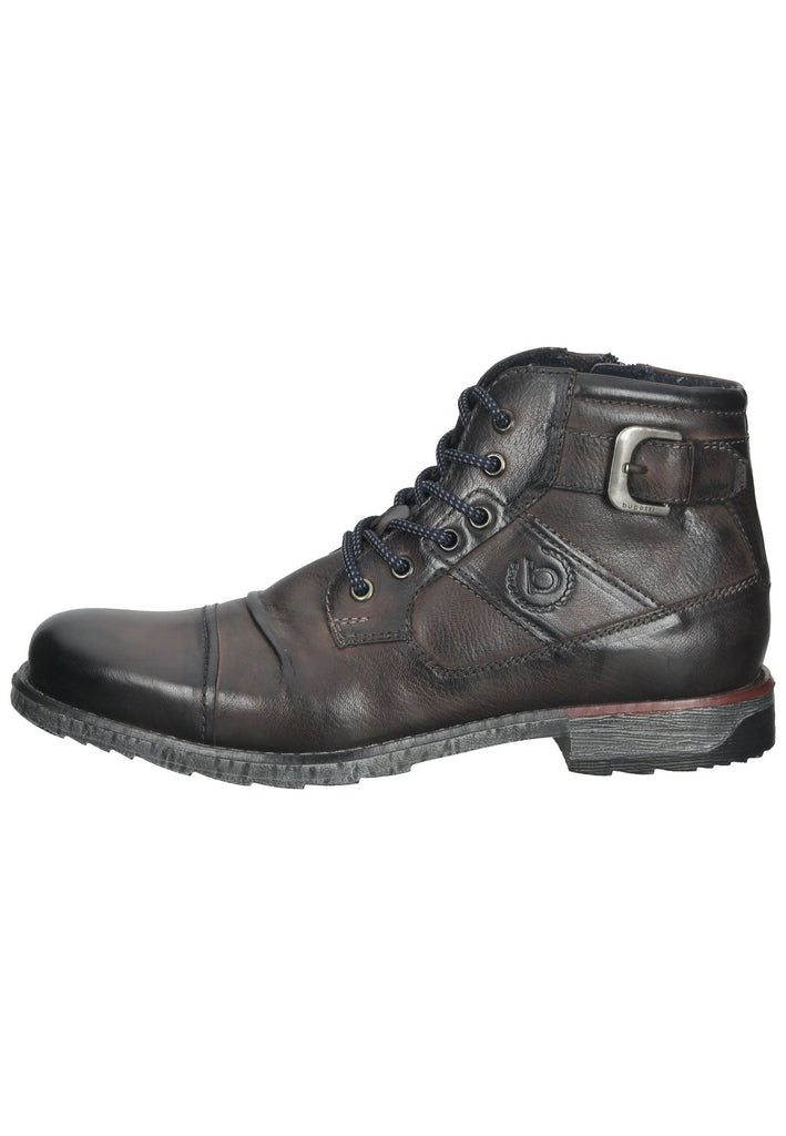 Bugatti Stiefelette Leder Dunkelgrau