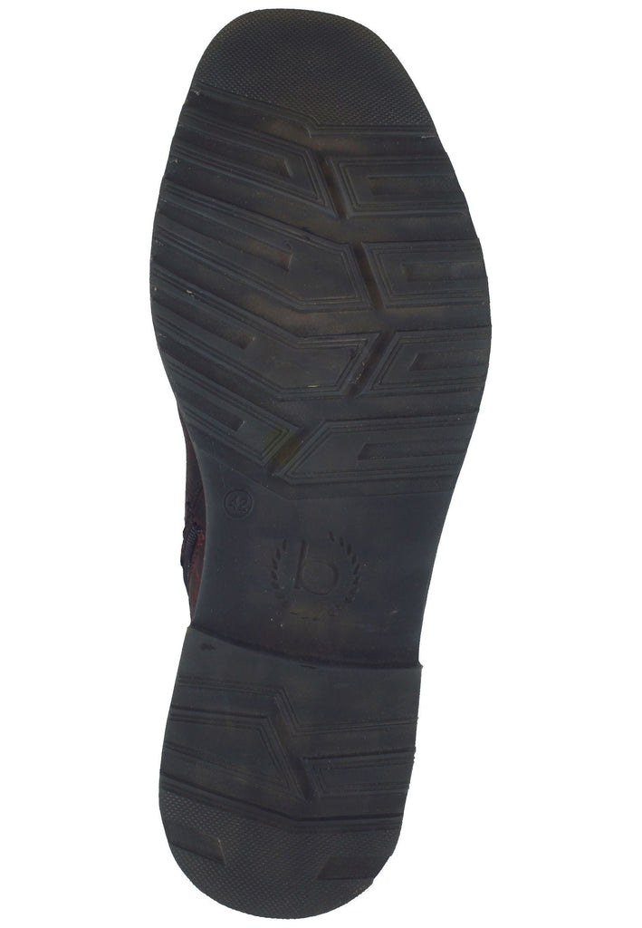 Bugatti Stiefelette Leder Dunkelrot