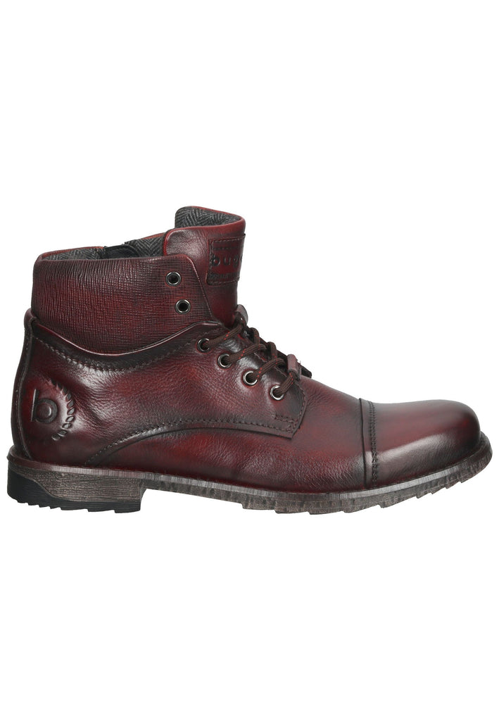 Bugatti Stiefelette Leder Dunkelrot