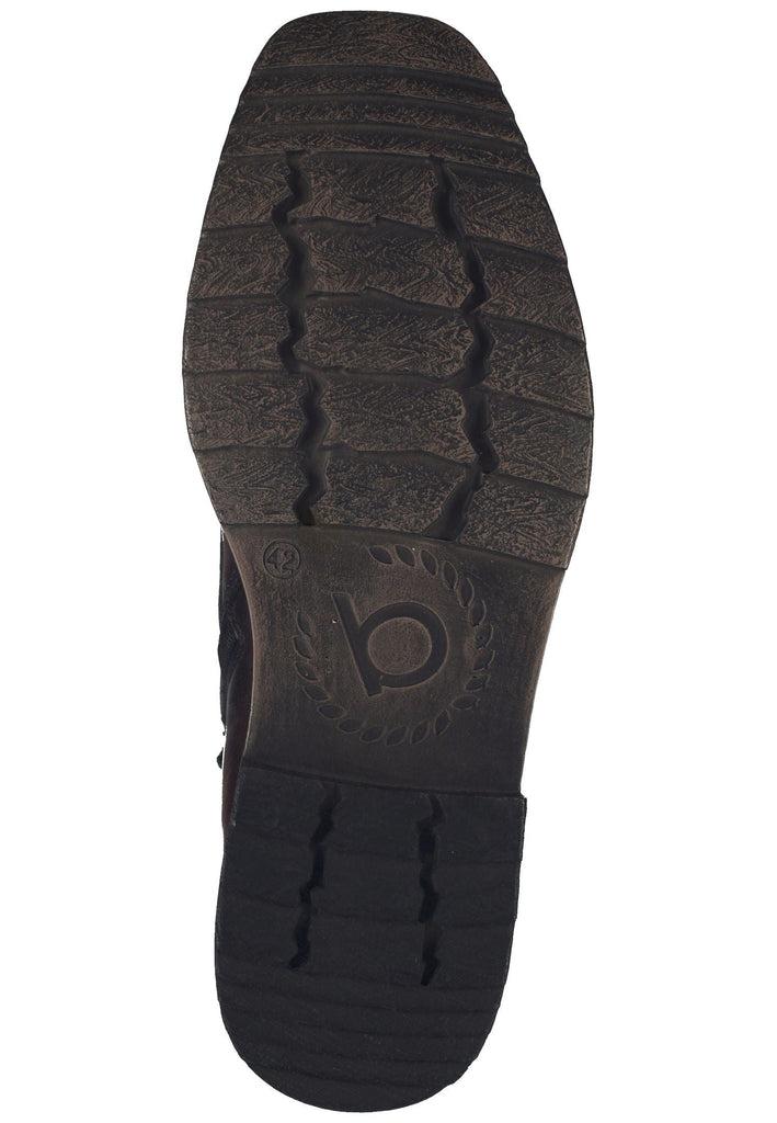 Bugatti Stiefelette Leder Dunkelrot