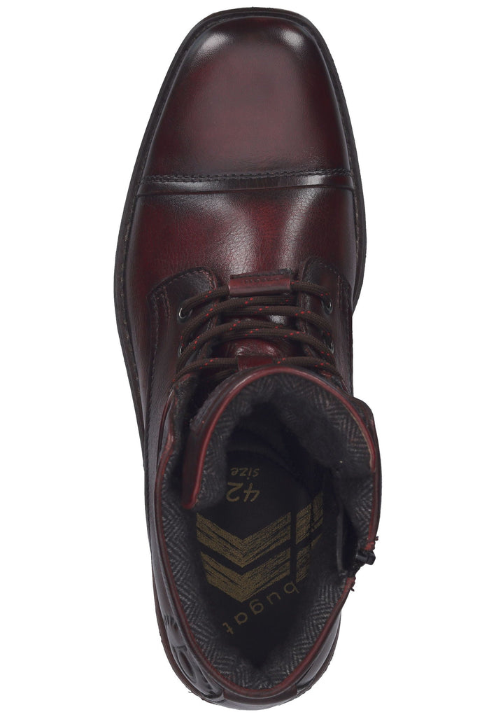 Bugatti Stiefelette Leder Dunkelrot