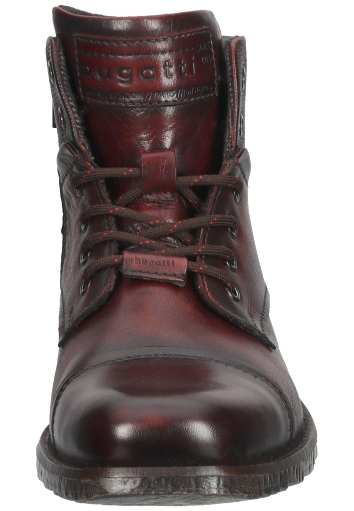 Bugatti Stiefelette Leder Dunkelrot