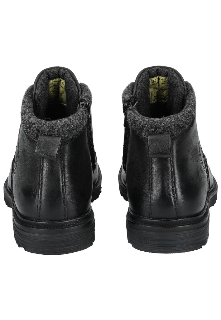 Bugatti Stiefelette Leder Schwarz