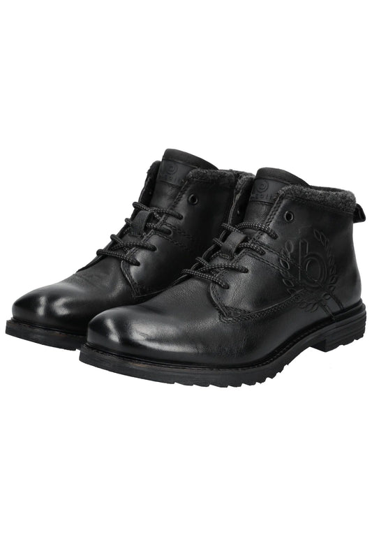 Bugatti Stiefelette Leder Schwarz