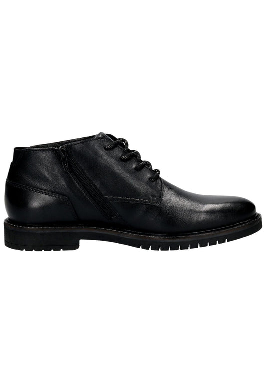 Bugatti Stiefelette Leder Schwarz Warmfutter