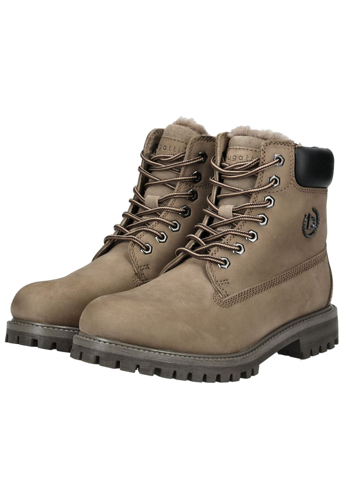 Bugatti Stiefelette Leder Taupe Warmfutter