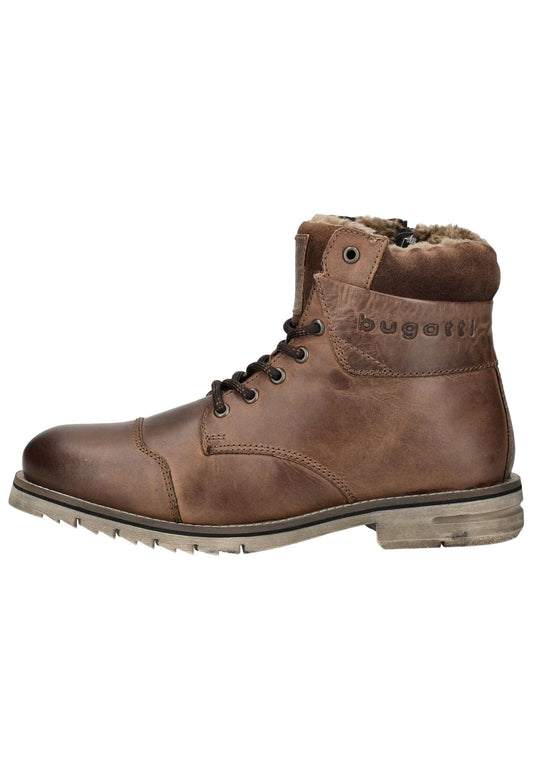 Bugatti Stiefelette Leder Taupe Warmfutter