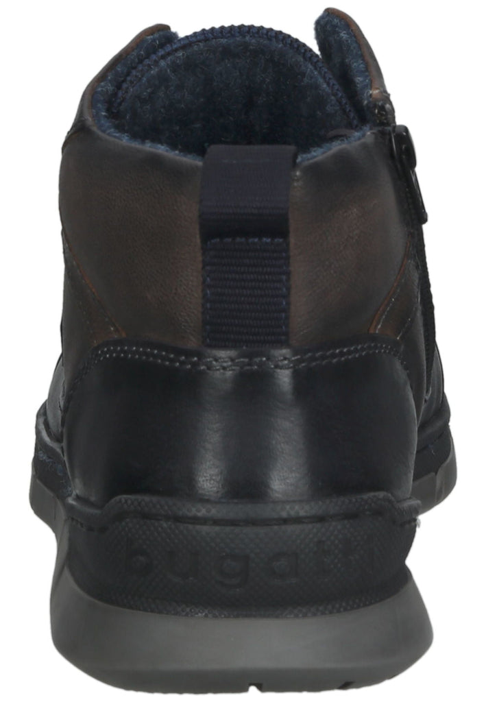 Bugatti Stiefelette Leder/Textil Blau/Grau