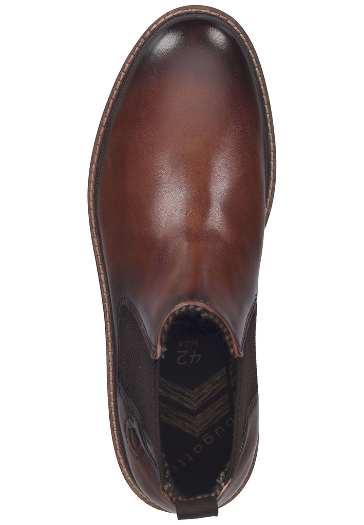 Bugatti Stiefelette Leder/Textil Cognac