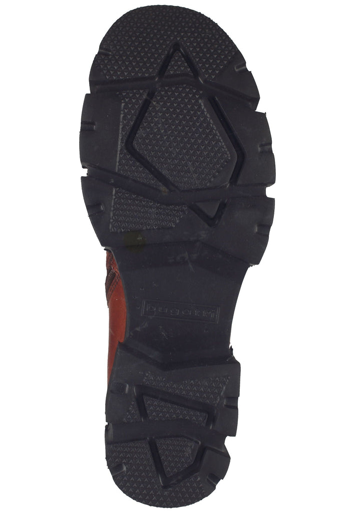 Bugatti Stiefelette Leder/Textil Cognac