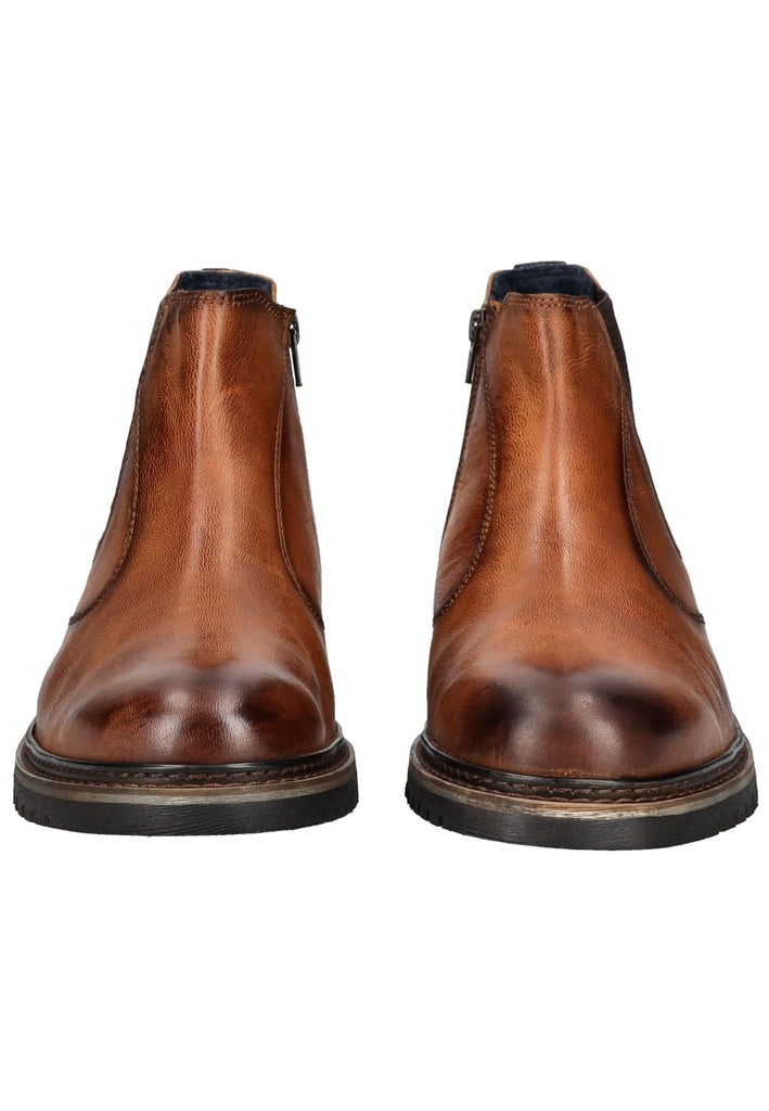 Bugatti Stiefelette Leder/Textil Cognac Warmfutter