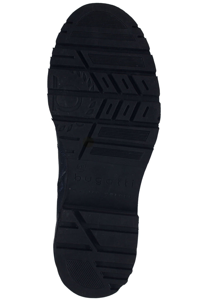 Bugatti Stiefelette Leder/Textil Dunkelblau/Grau Warmfutter