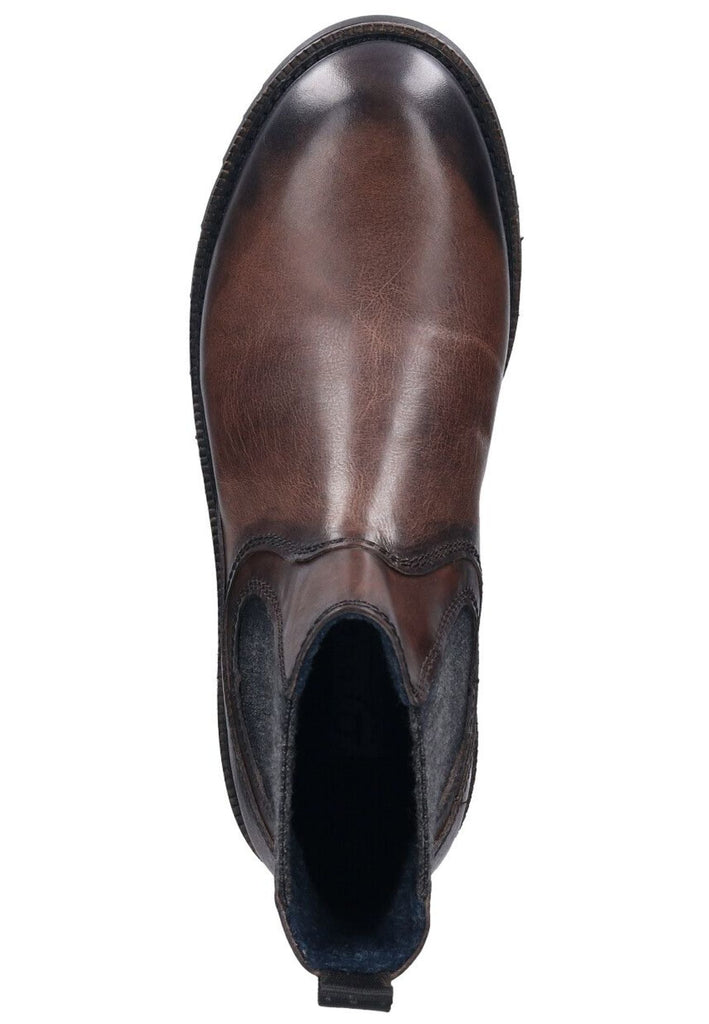 Bugatti Stiefelette Leder/Textil Dunkelgrau