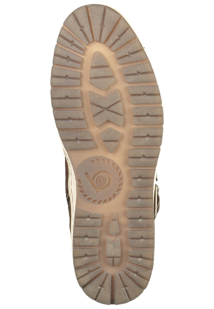 Bugatti Stiefelette Leder/Textil Grau/Braun Warmfutter