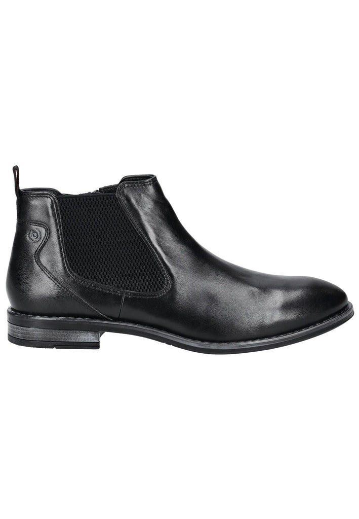 Bugatti Stiefelette Leder/Textil Schwarz