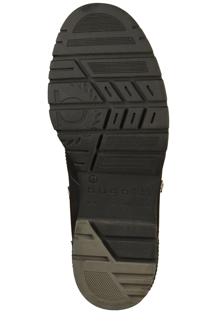 Bugatti Stiefelette Leder/Textil Schwarz