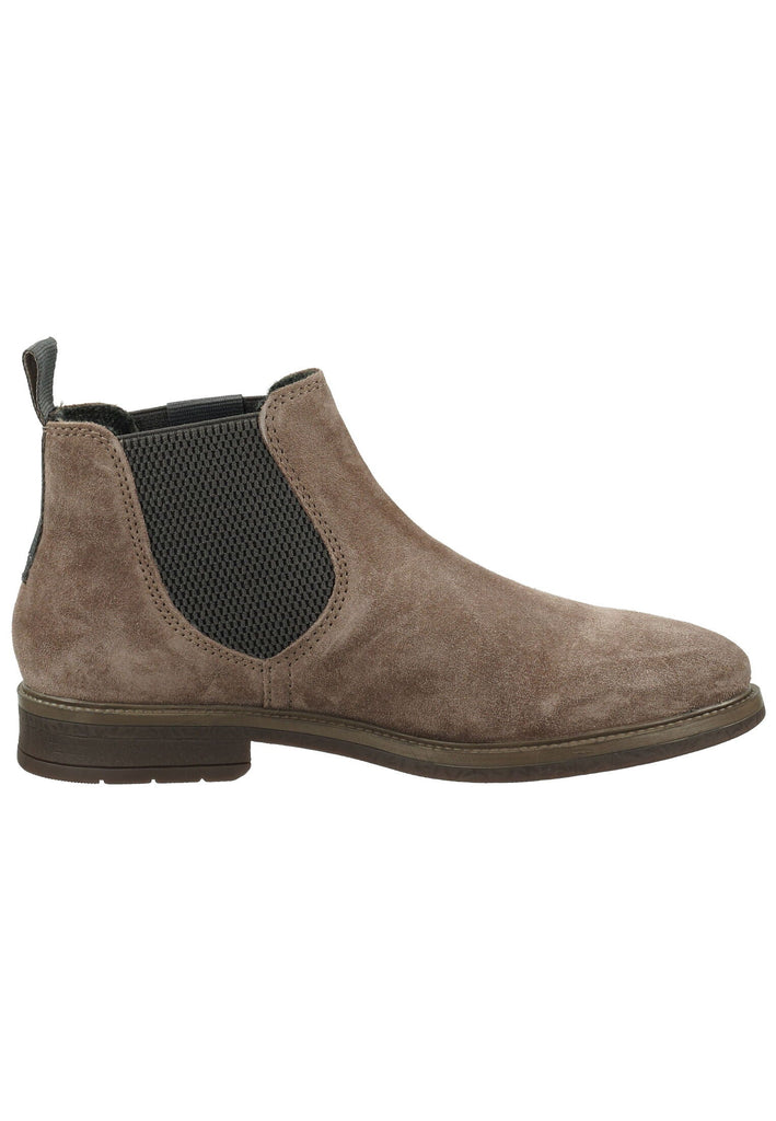Bugatti Stiefelette Leder/Textil Taupe