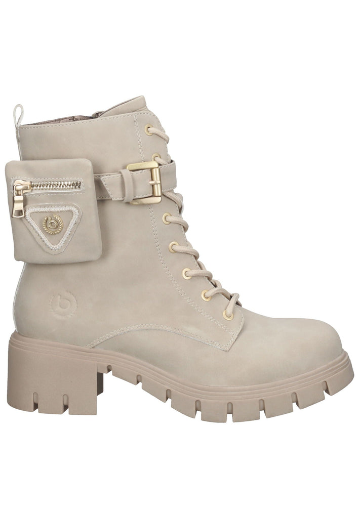Bugatti Stiefelette Lederimitat Beige Warmfutter
