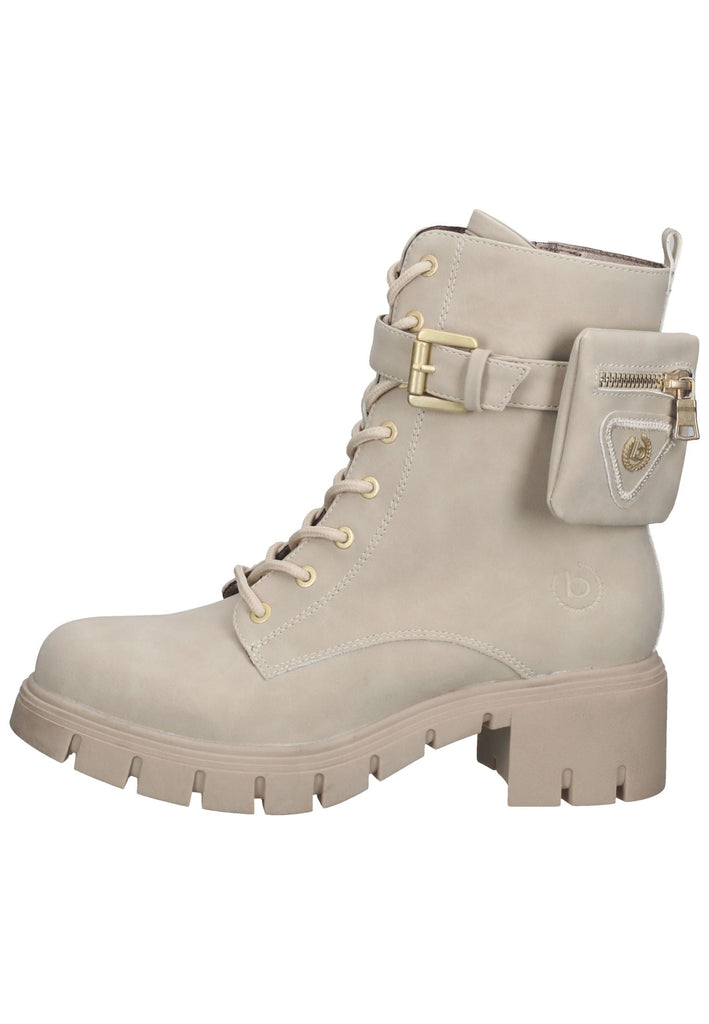 Bugatti Stiefelette Lederimitat Beige Warmfutter