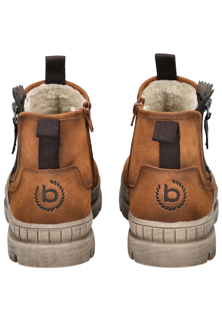 Bugatti Stiefelette Lederimitat Cognac Warmfutter