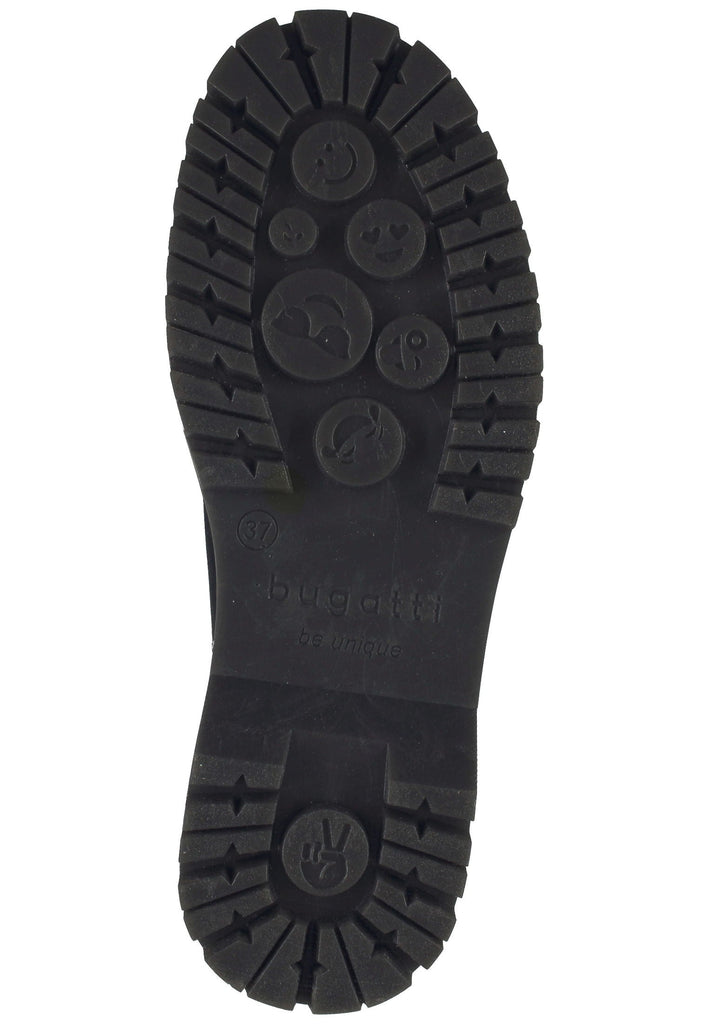 Bugatti Stiefelette Lederimitat Croco Black Warmfutter