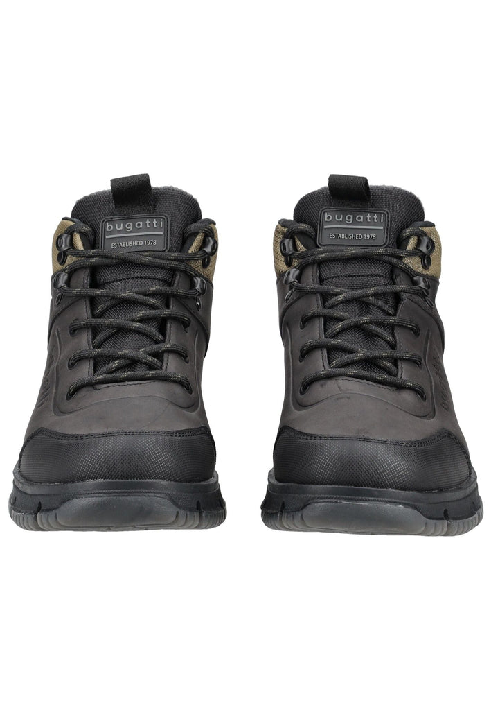 Bugatti Stiefelette Lederimitat Dunkelgrau/Grün Warmfutter