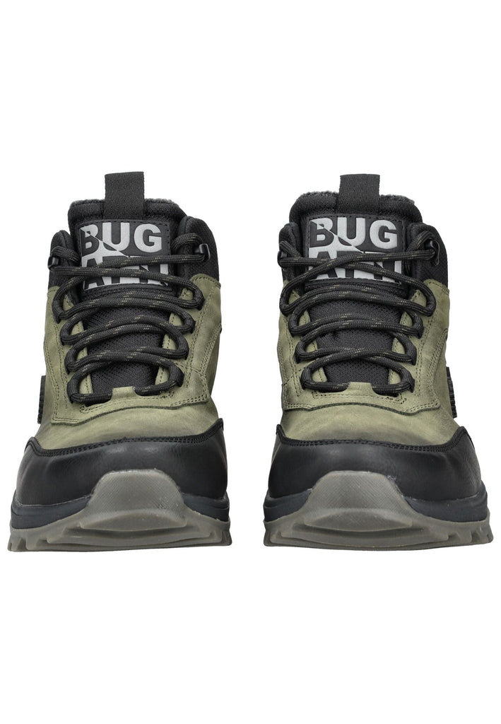 Bugatti Stiefelette Lederimitat Dunkelgrün Warmfutter