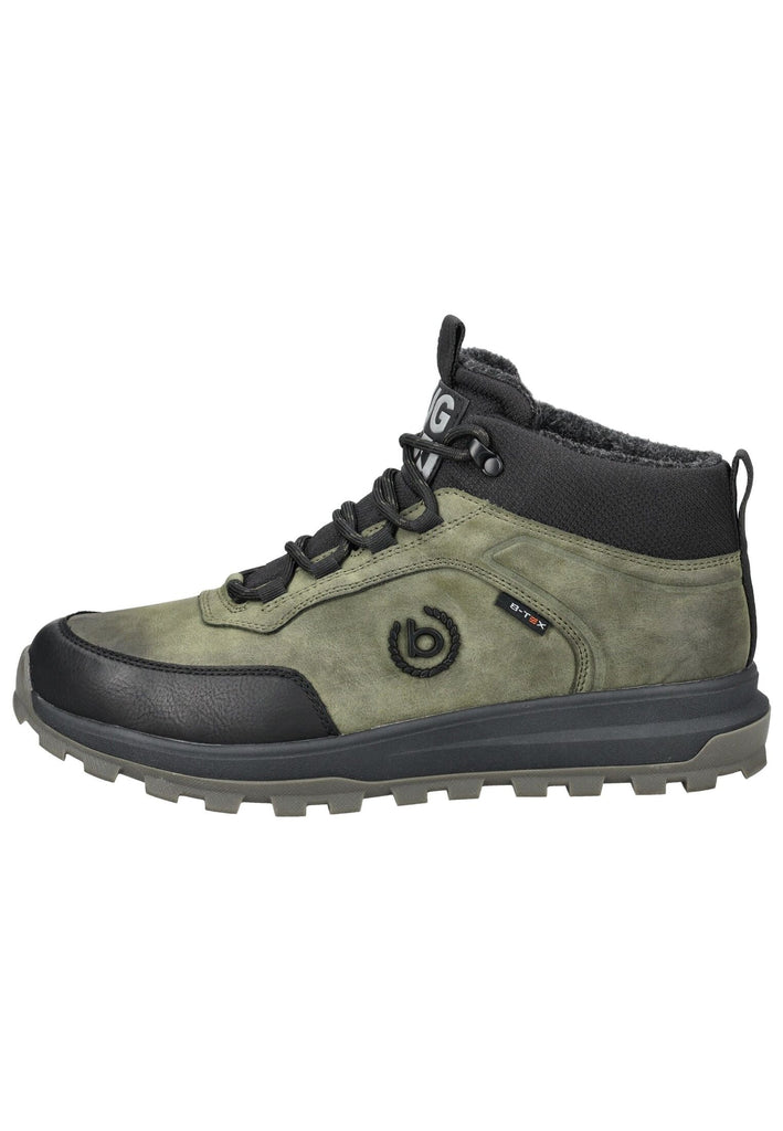 Bugatti Stiefelette Lederimitat Dunkelgrün Warmfutter