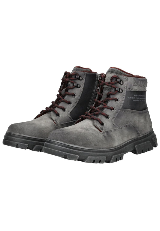 Bugatti Stiefelette Lederimitat Grau
