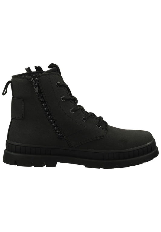 Bugatti Stiefelette Lederimitat Schwarz
