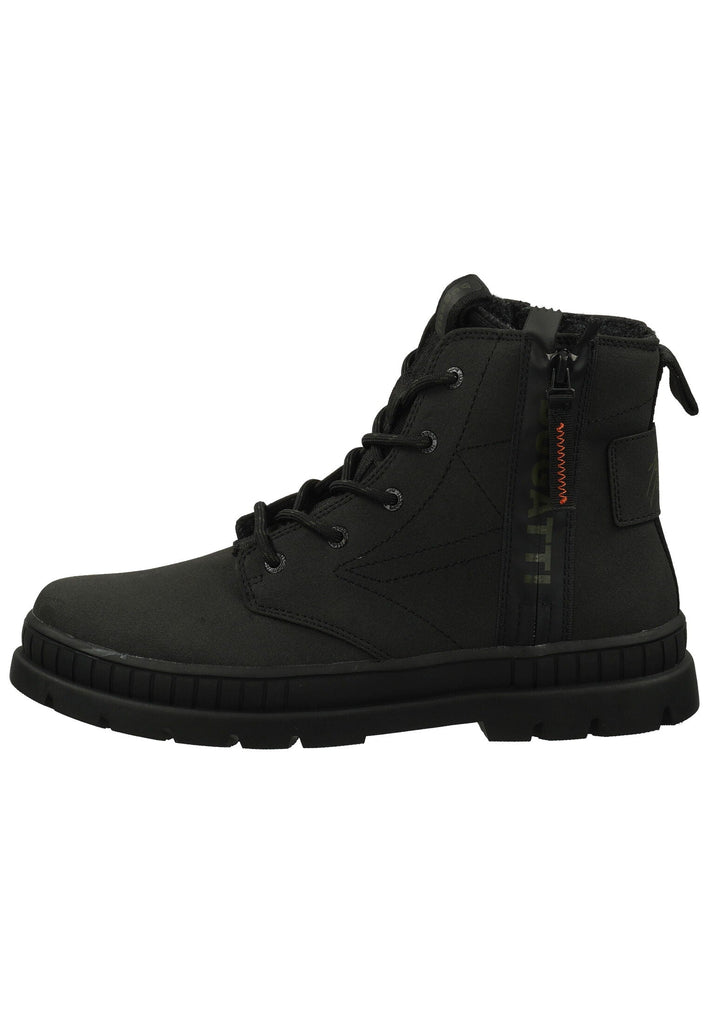 Bugatti Stiefelette Lederimitat Schwarz