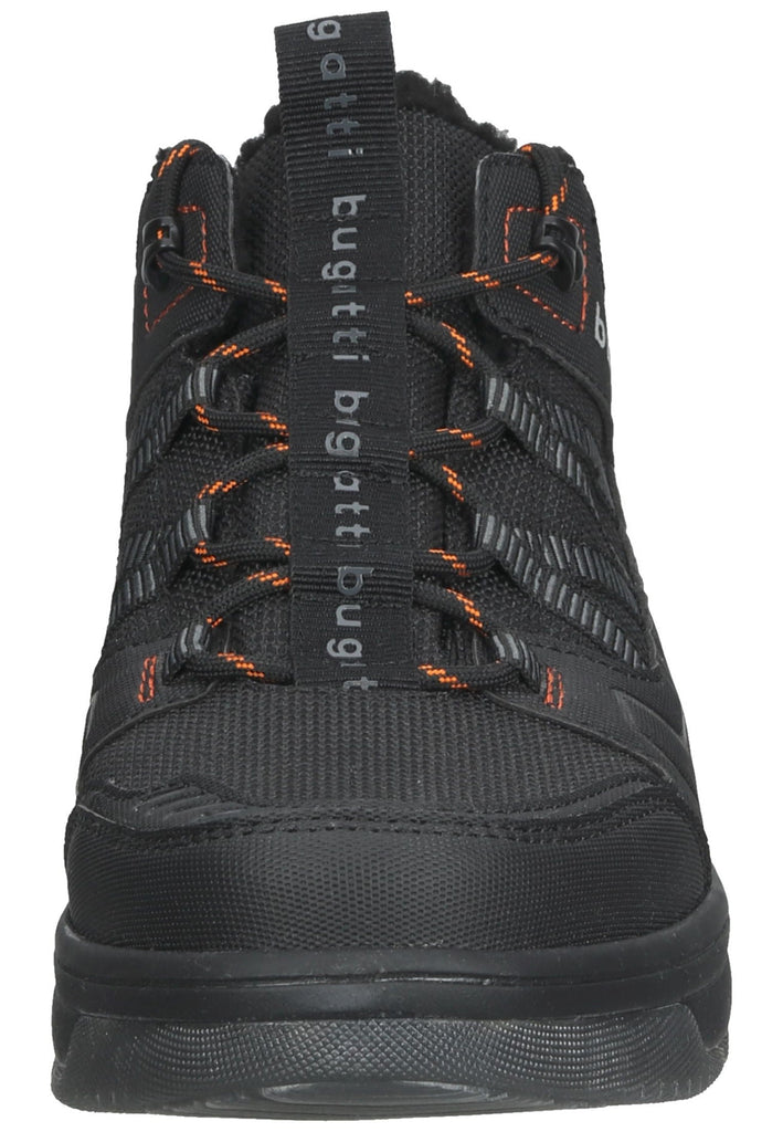 Bugatti Stiefelette Lederimitat Schwarz