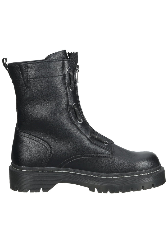 Bugatti Stiefelette Lederimitat Schwarz