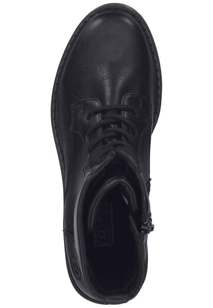 Bugatti Stiefelette Lederimitat Schwarz