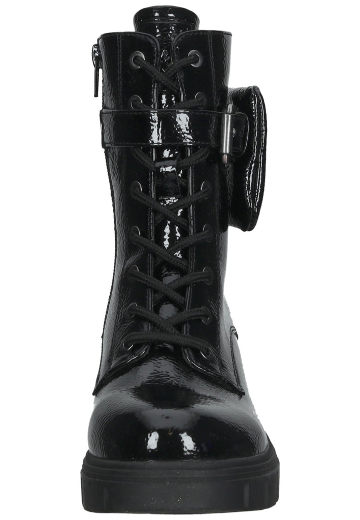 Bugatti Stiefelette Lederimitat Schwarz