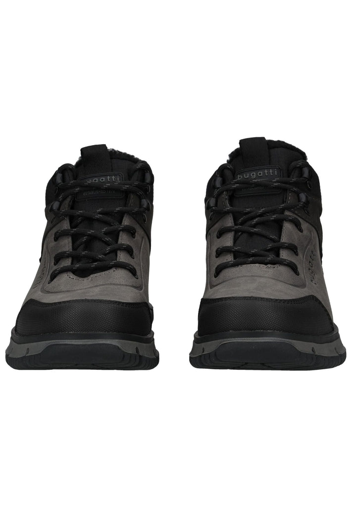 Bugatti Stiefelette Lederimitat Schwarz/Grau Warmfutter