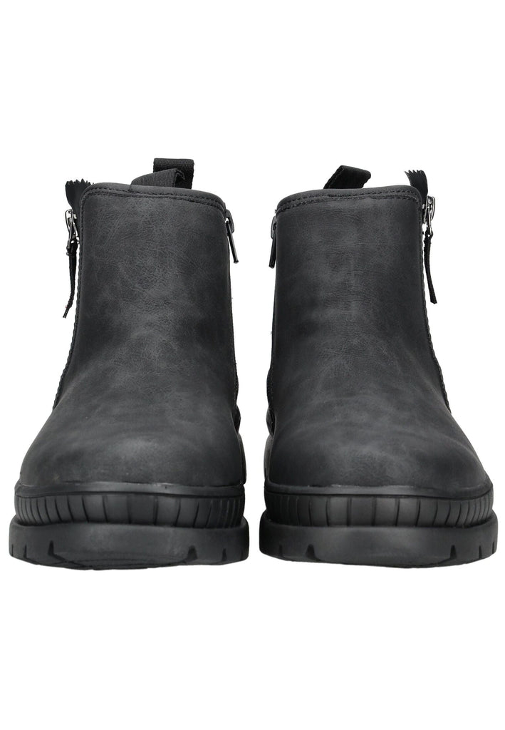 Bugatti Stiefelette Lederimitat Schwarz Warmfutter