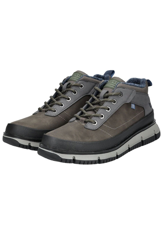 Bugatti Stiefelette Lederimitat Taupe Warmfutter
