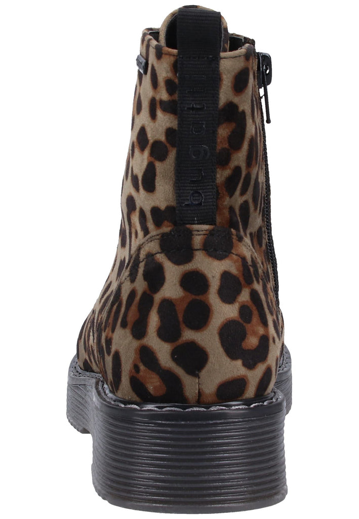 Bugatti Stiefelette Lederimitat/Textil Grün/Schwarz