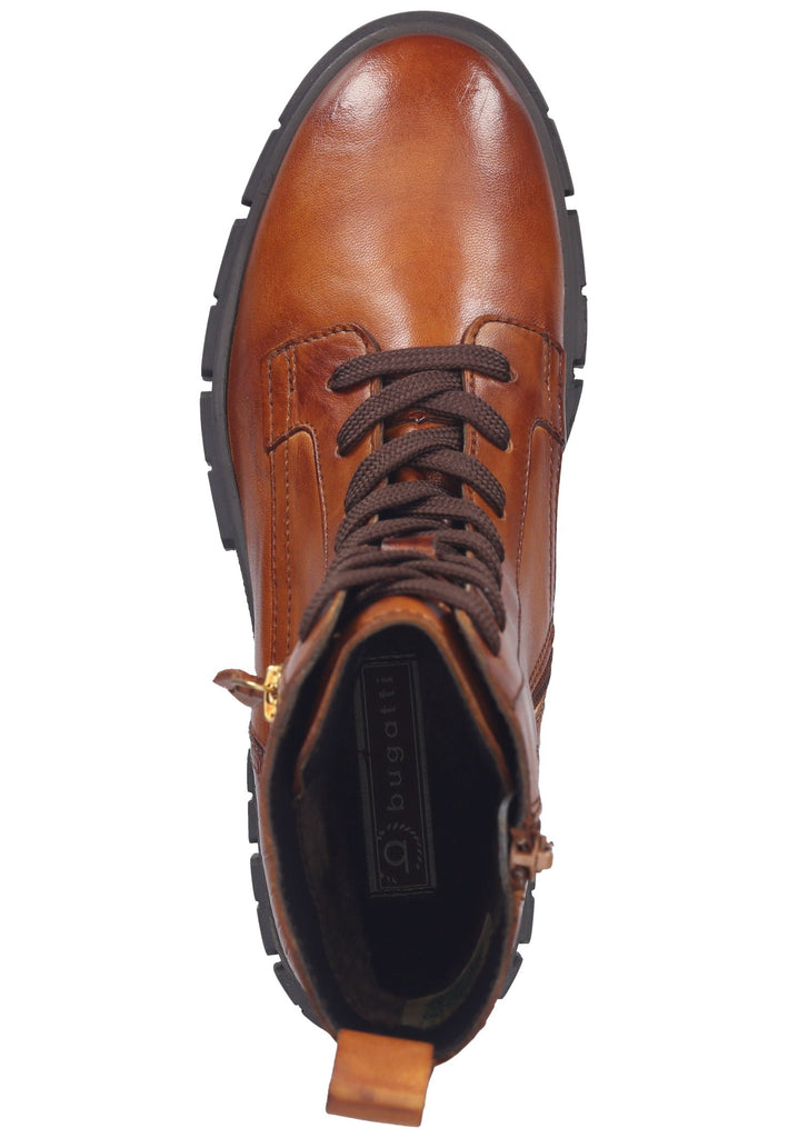 Bugatti Stiefelette Nappaleder Cognac