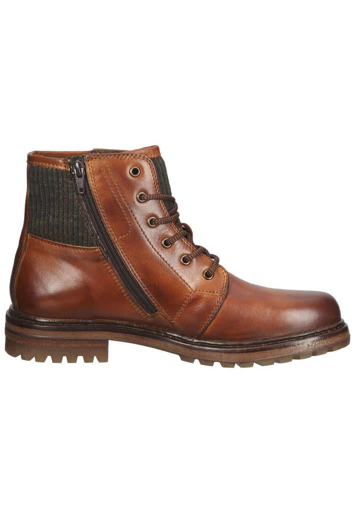 Bugatti Stiefelette Nappaleder Cognac