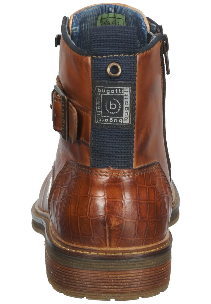 Bugatti Stiefelette Nappaleder Cognac