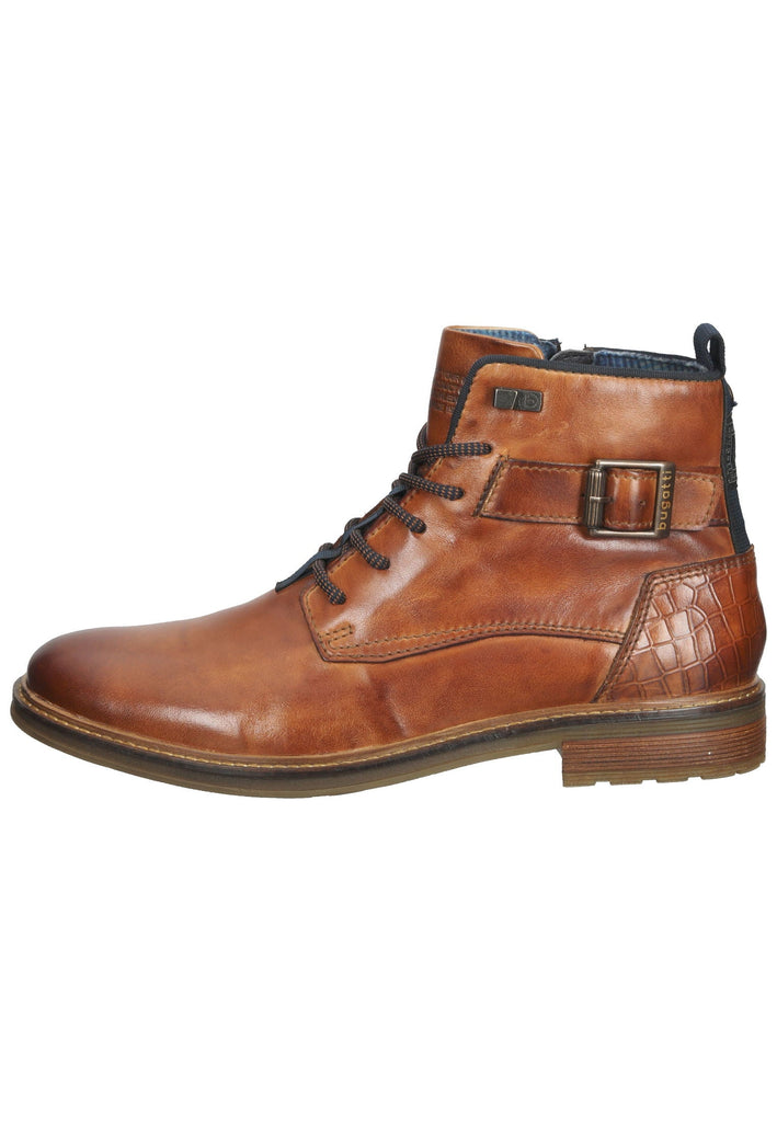 Bugatti Stiefelette Nappaleder Cognac