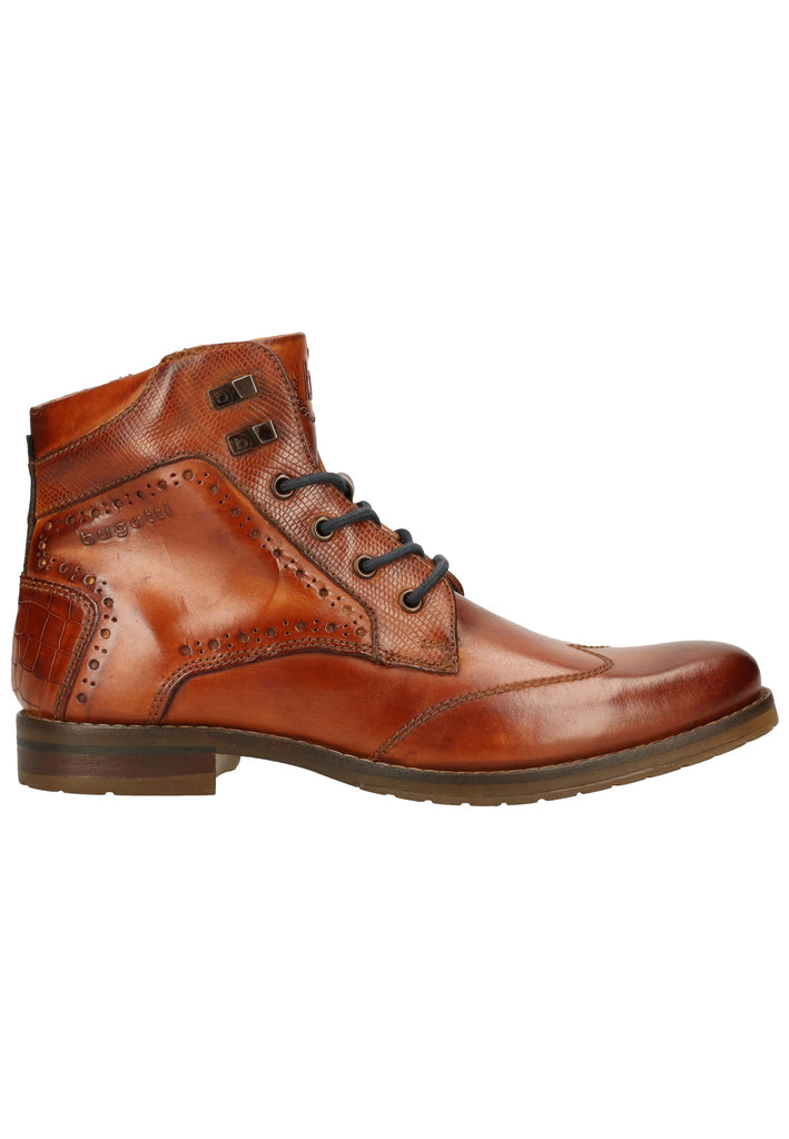 Bugatti Stiefelette Nappaleder Cognac