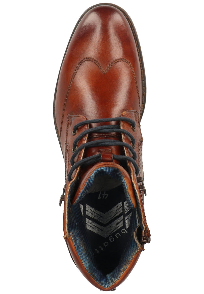 Bugatti Stiefelette Nappaleder Cognac