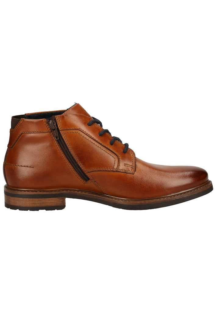 Bugatti Stiefelette Nappaleder Cognac