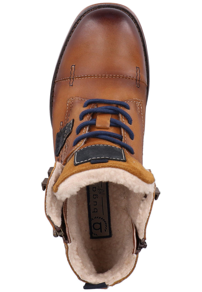 Bugatti Stiefelette Nappaleder Cognac