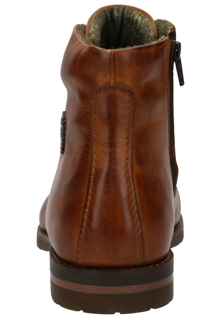 Bugatti Stiefelette Nappaleder Cognac Warmfutter