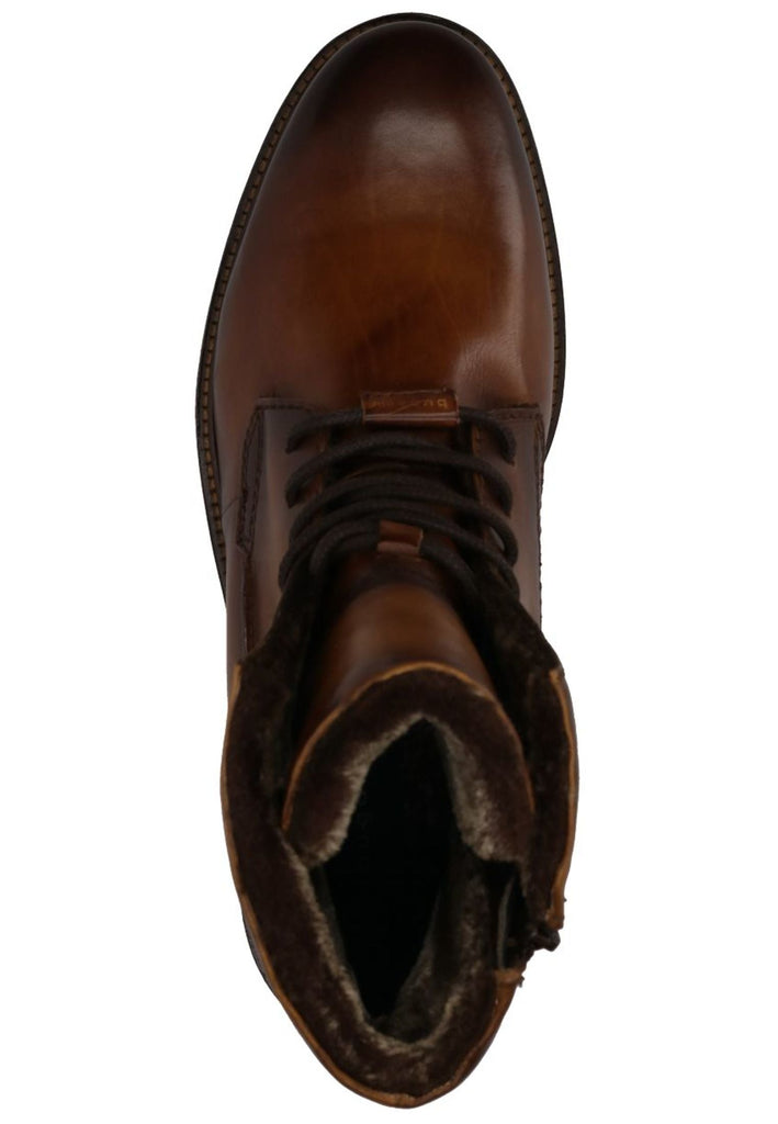 Bugatti Stiefelette Nappaleder Cognac Warmfutter